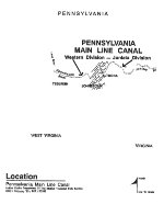 NPS "Pennsylvania Main Line Canal," Location Map, 1993